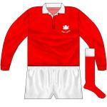 CANADA: Plain and simple, with the crest and white sock tops the only things to make it stand out.