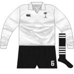 FIJI: One of the few countries to have a maker's logo, that of Canterbury. The socks featured an interesting stripes pattern.