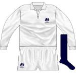 SCOTLAND: Scotland qualified for the semi-finals by beating Samoa at Murrayfield in the last eight, a game for which they changed to white. After losing to England, the alternative shirts were also required for the third-place play-off against New Zealand.