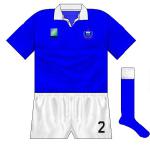 WESTERN SAMOA: No change from 1991 apart from the World Cup logo and the short sleeves.