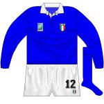 ITALY: In the early 2000s, Italy fielded in a variety of eye-catching Kappa designs but this, as far as we can make out, was their first. A wider collar was as far as they pushed the envelope here.