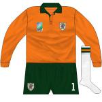 IVORY COAST: Playing in their only World Cup to date, the African side appeared in a kit which referenced the colours of the country's flag, though white shorts and green socks may have been a better reflection.