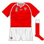 TONGA: Australian firm Sekem, whose logo was more often seen on Australian rules football shirts, were producing. They erred on the side of caution, with just a small but of unintrusive white trim.