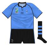 URUGUAY: Carrying the S&F logo, this was a similar design to Tonga, utilising the popular 'grandad' collar.