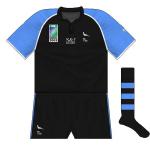 URUGUAY: Against Samoa, a mainly-black kit, in the same design but featuring white trim, was used.