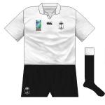 FIJI: Canterbury rowed back from the 1999 excesses to a plain white jersey, apart from the requisite logos.