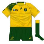 Australia: Upon its launch, this drew controversy at home, with fans unhappy with the shade of gold and the fade effect on the right sleeve. Good performances on the pitch seemed to aid its acceptance, though.