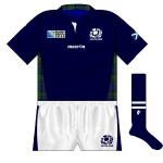 Scotland: Macron had set their stall out by giving Scotland an ultra-traditional shirt after they took the contract. This thankfully didn't deviate far from that look, with a proper collar continuing while the special tartan commissioned by the SRU in 1990 featured on a shirt for the first time.