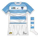 Argentina: Having given Los Pumas diagonally striped shirts after taking over the contract from adidas, Nike opted for a simpler look. The results were exceedingly pleasing, with the strip one of the best on show.