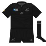 New Zealand: Having been given the 'blackest kit ever' by adidas in 2014, there didn't appear to be anywhere left for the All Blacks to go, but their manufacturers still gave it a go. A faint striped pattern in the upper section referenced the yolk on the jersey worn by the 1905 'Originals'.